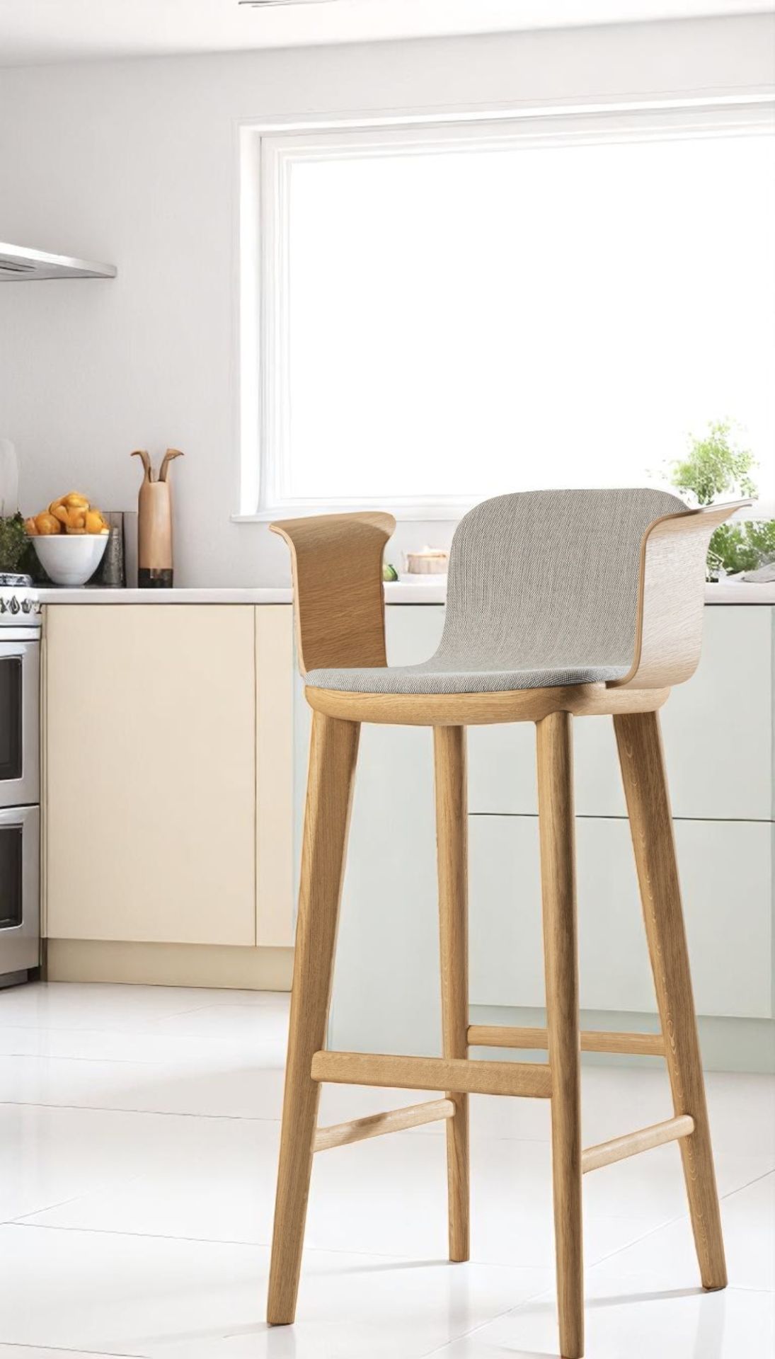 Aeon Comfort Barstool Barstool with armrests Fully upholstered Zeitraum
