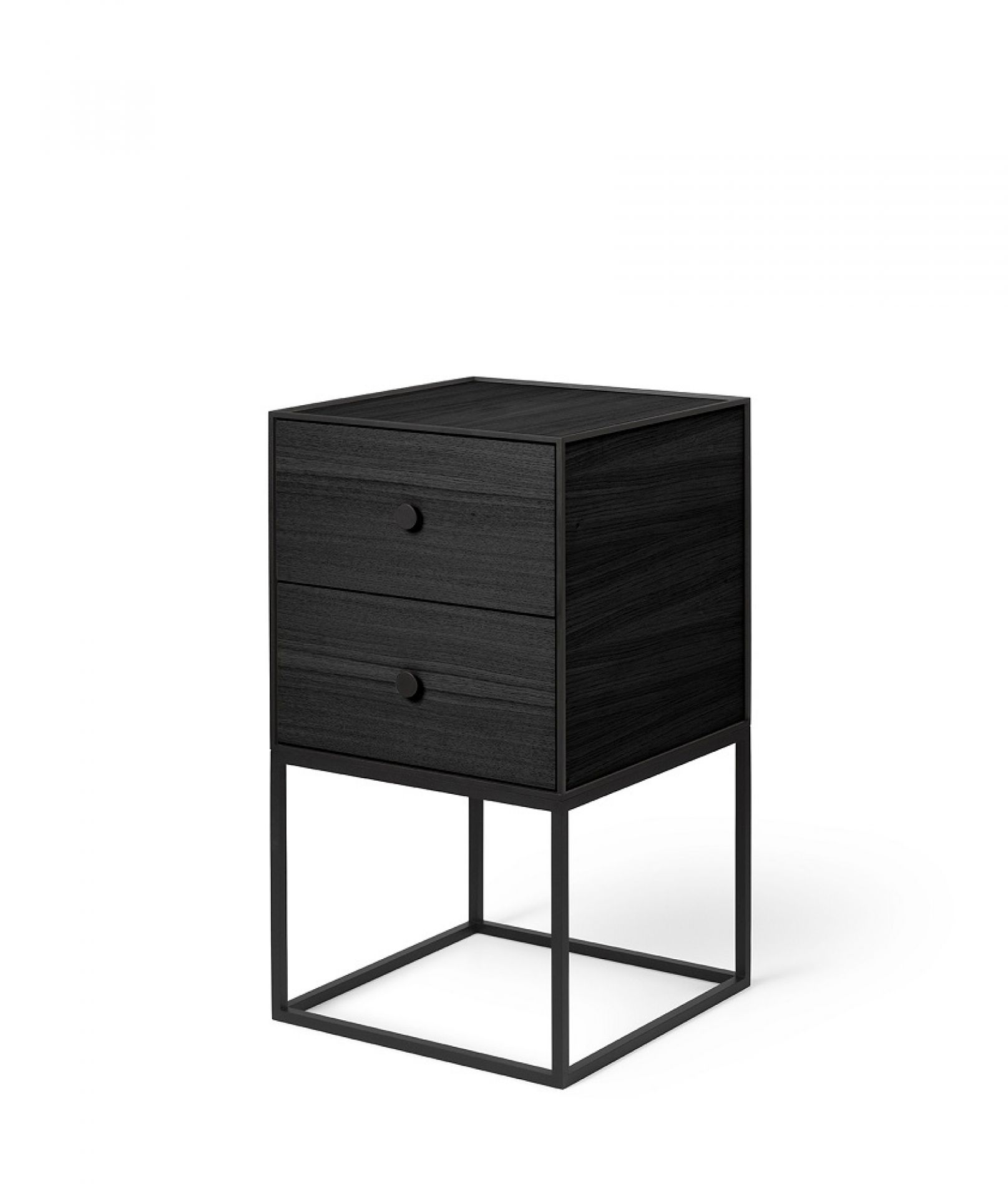 Frame 35 Cabinet element with 2 Drawers Ash black Audo SINGLE PIECES