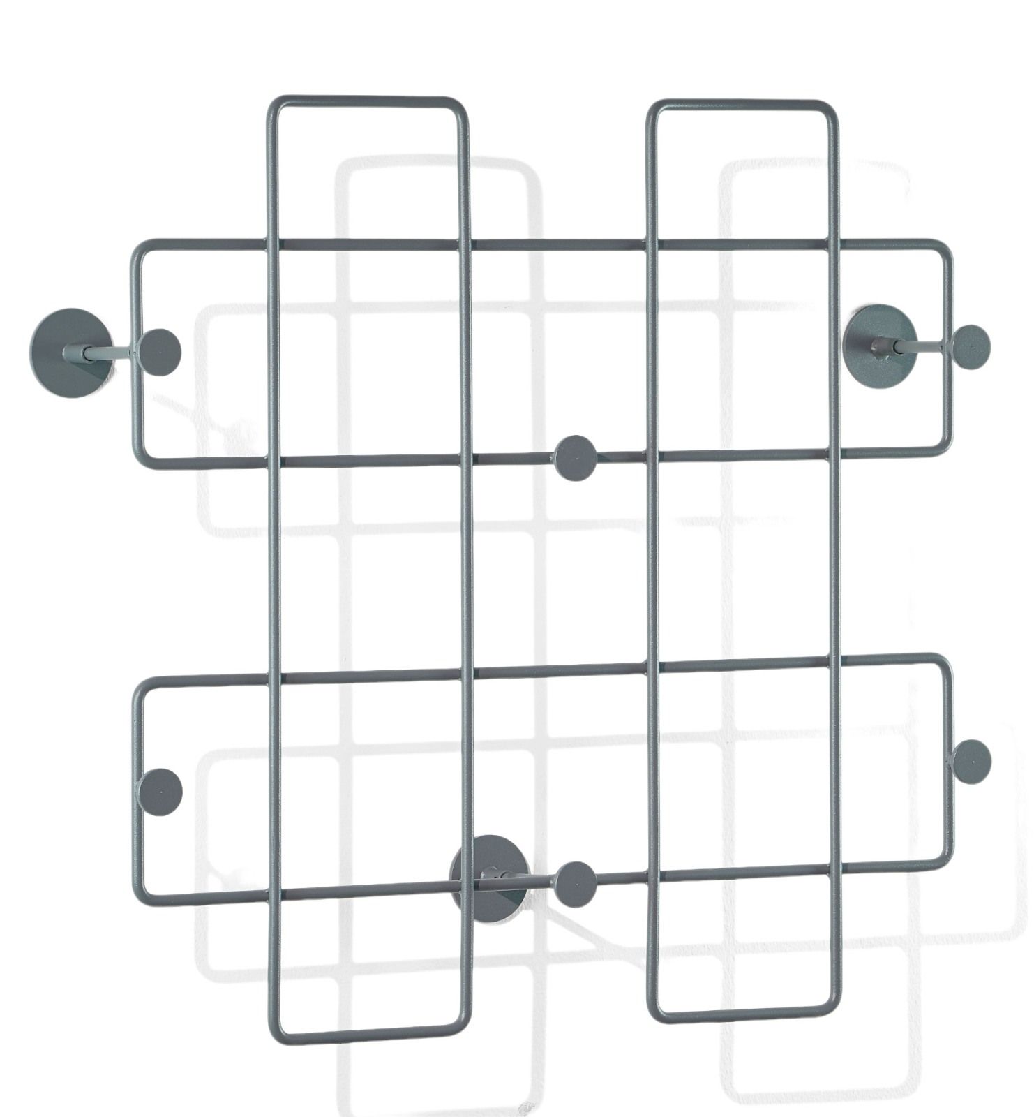 Bazar wall coat rack large basalt grey Richard Lampert