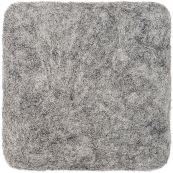 Mono Rectangular Felt Rug 180 x 260 cm myfelt Carl (mottled grey)