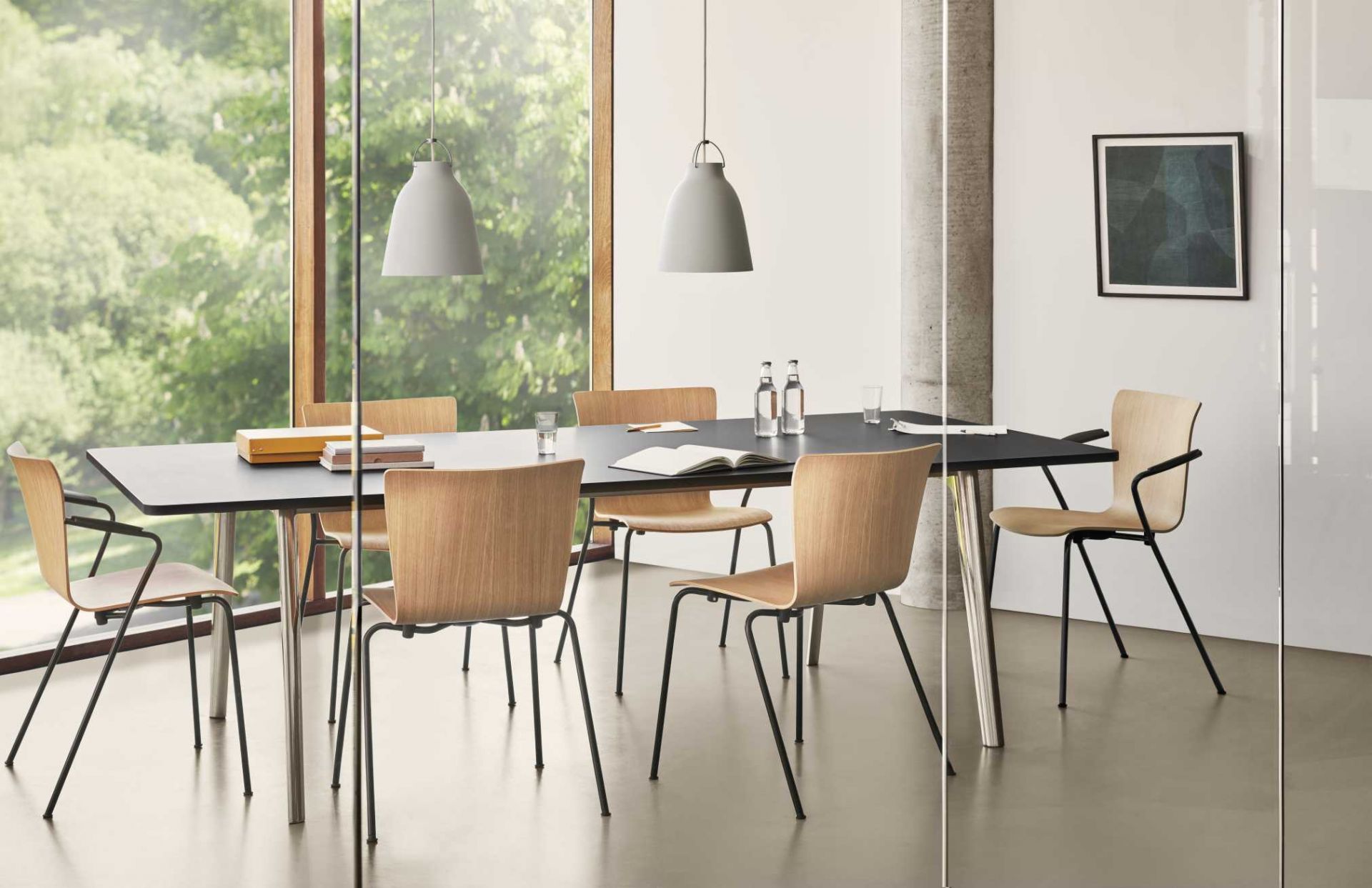 Caravaggio Mat pendant Light grey 16,5 cm Fritz Hansen