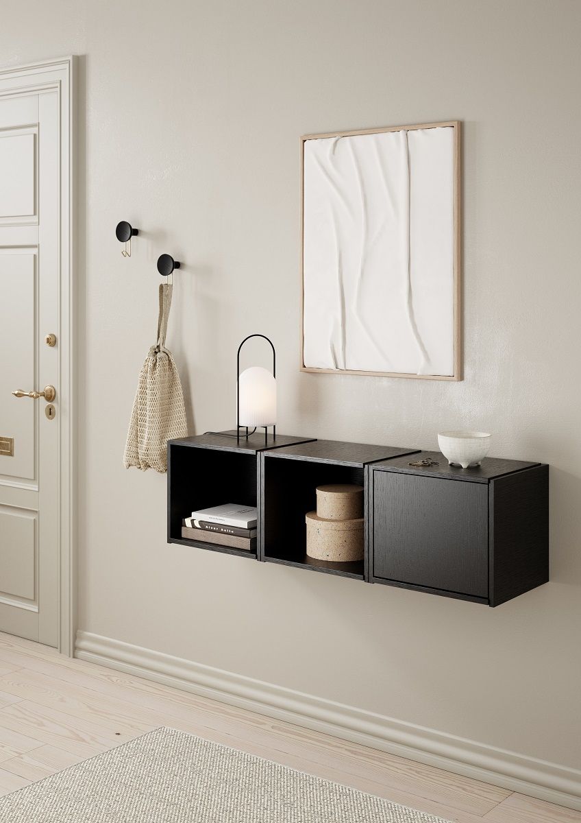 Bricks Cube Open Shelf Woud