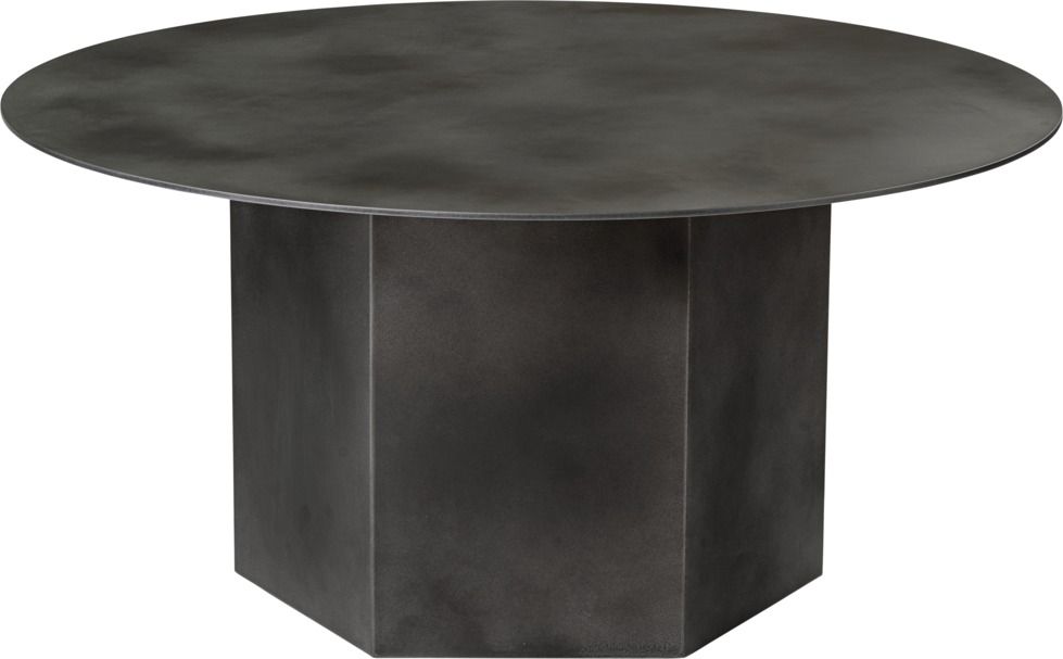 Epic Coffee Table Misty Grey Steel 80 Gubi