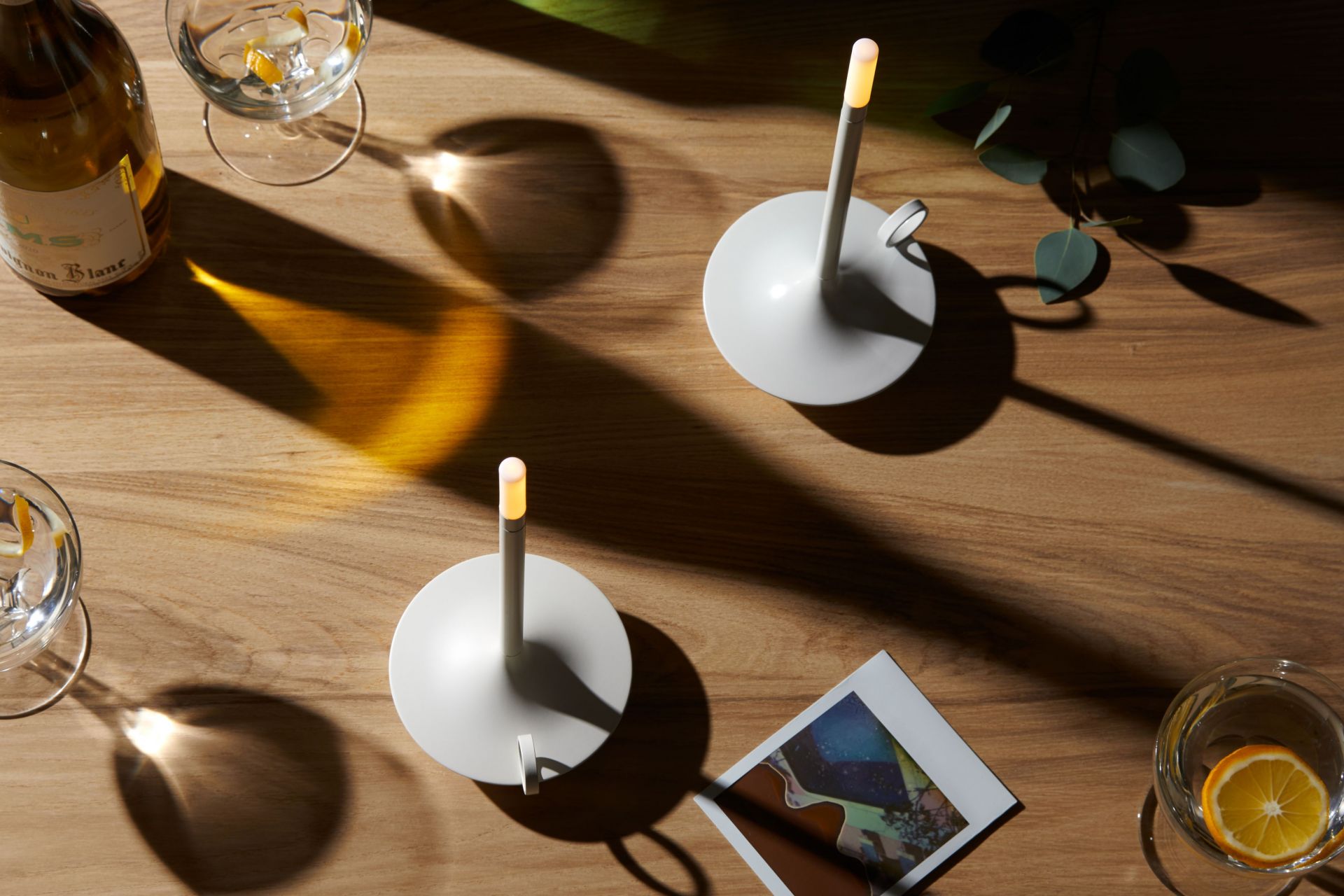 Wick Portable light / Tample lamp with USB white Graypants