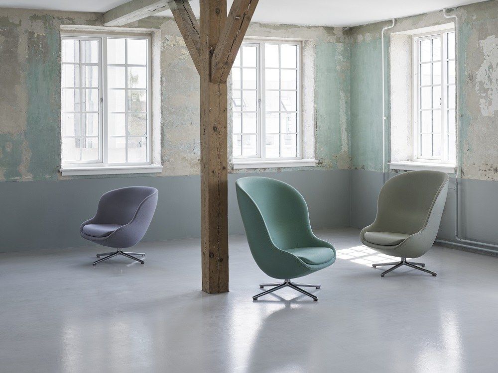 Hyg Lounge Chair Low Swivel Armchair Normann Copenhagen