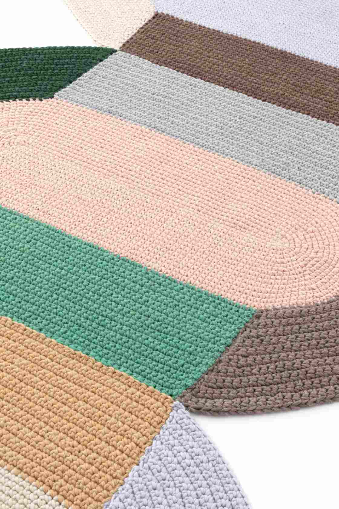 The Crochet Collection Embroidery Mix Rug 180x300 cm Gan