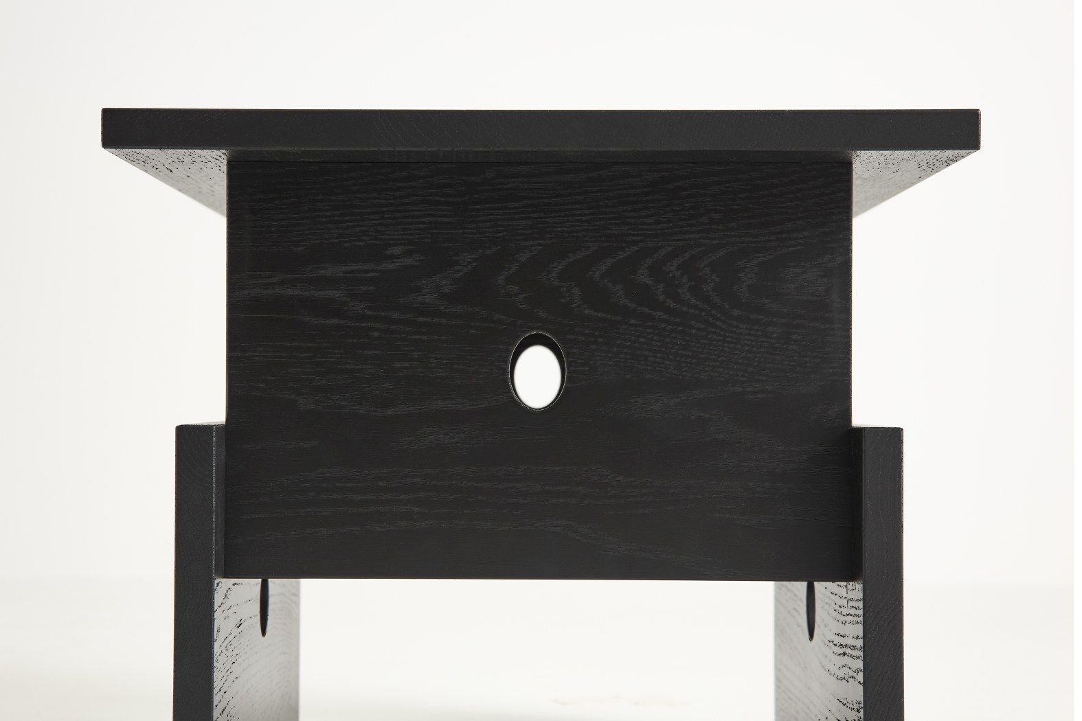 Wood Box Coffee Table Hay oak black water-based lacquer