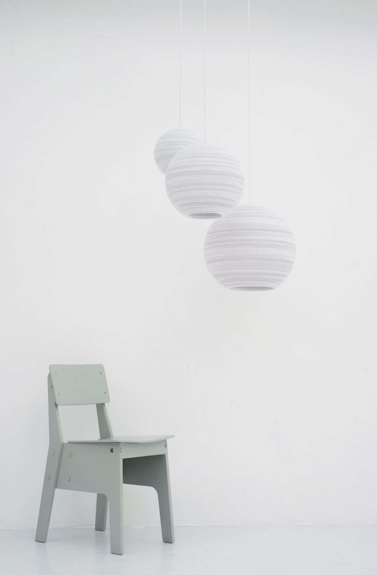 Scraplights Moon 18 Pendant lamp White Graypants