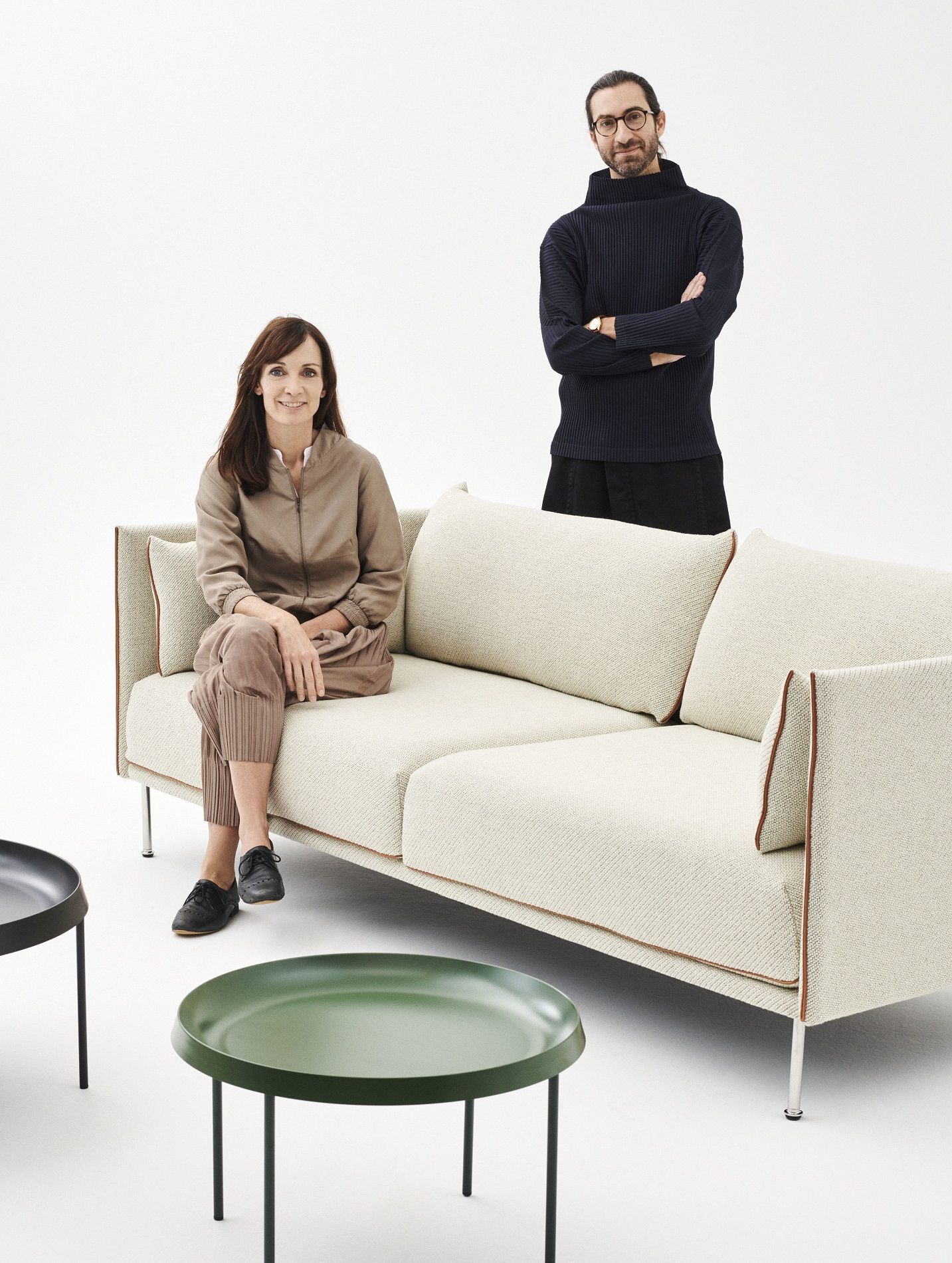 Silhouette Sofa 3-seater Low Hay