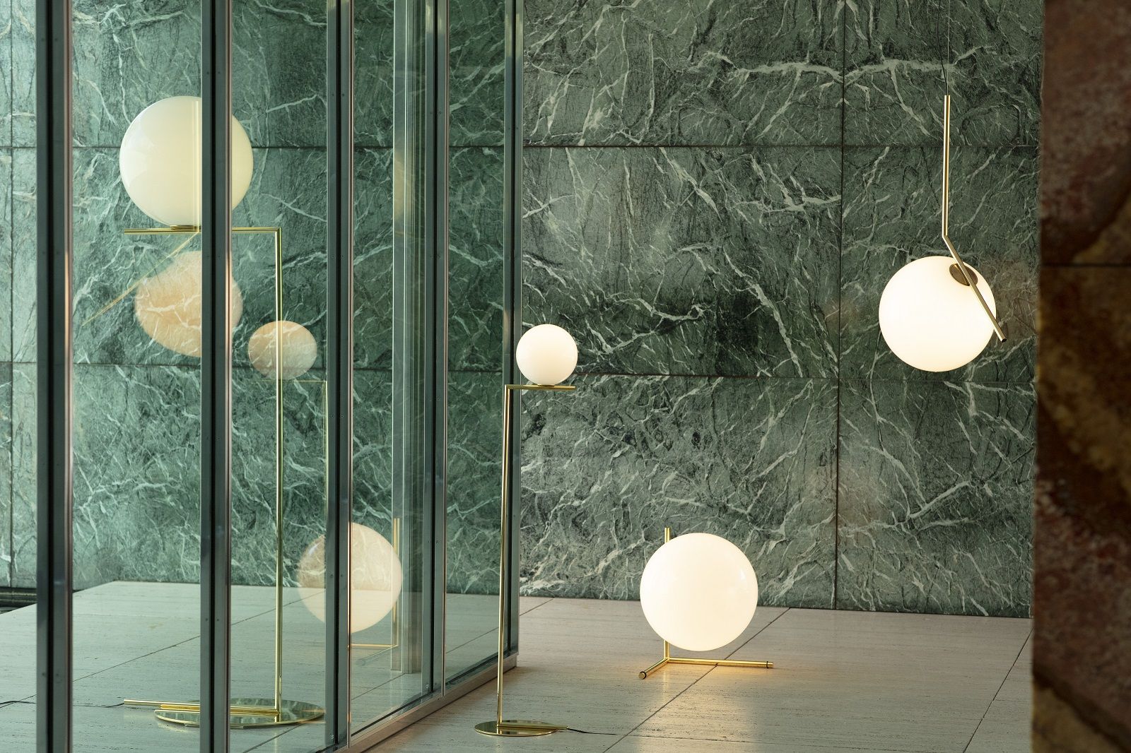 IC S2 Pendant lamp 24K Gold LIMITED EDITION Flos