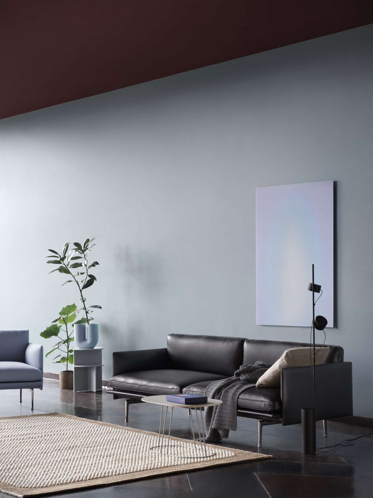 Ample Throw Blanket dark grey Muuto