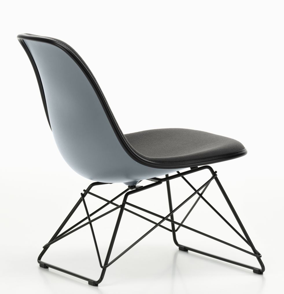 Eames Plastic Side Chair LSR Chair Fully upholstered Vitra