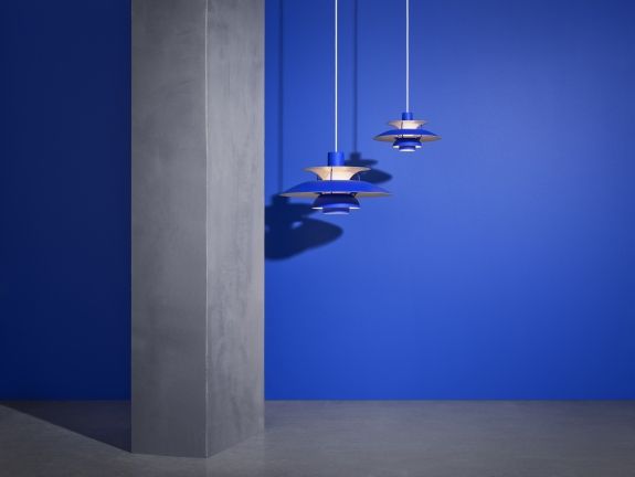 PH 5 Mini Monochrome Pendant light Louis Poulsen Dusty Indigo