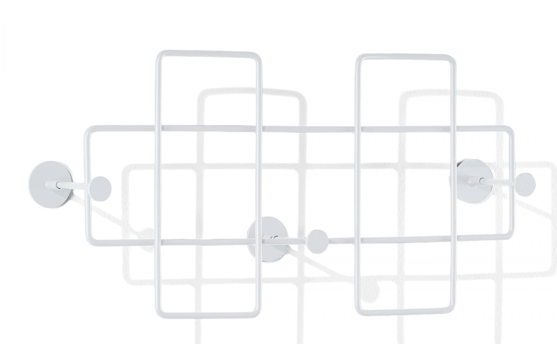 Bazar wall coat rack medium white Richard Lampert