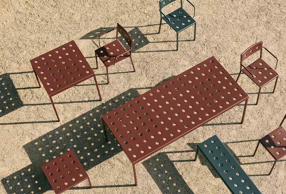 Balcony Outdoor Bench small Hay
