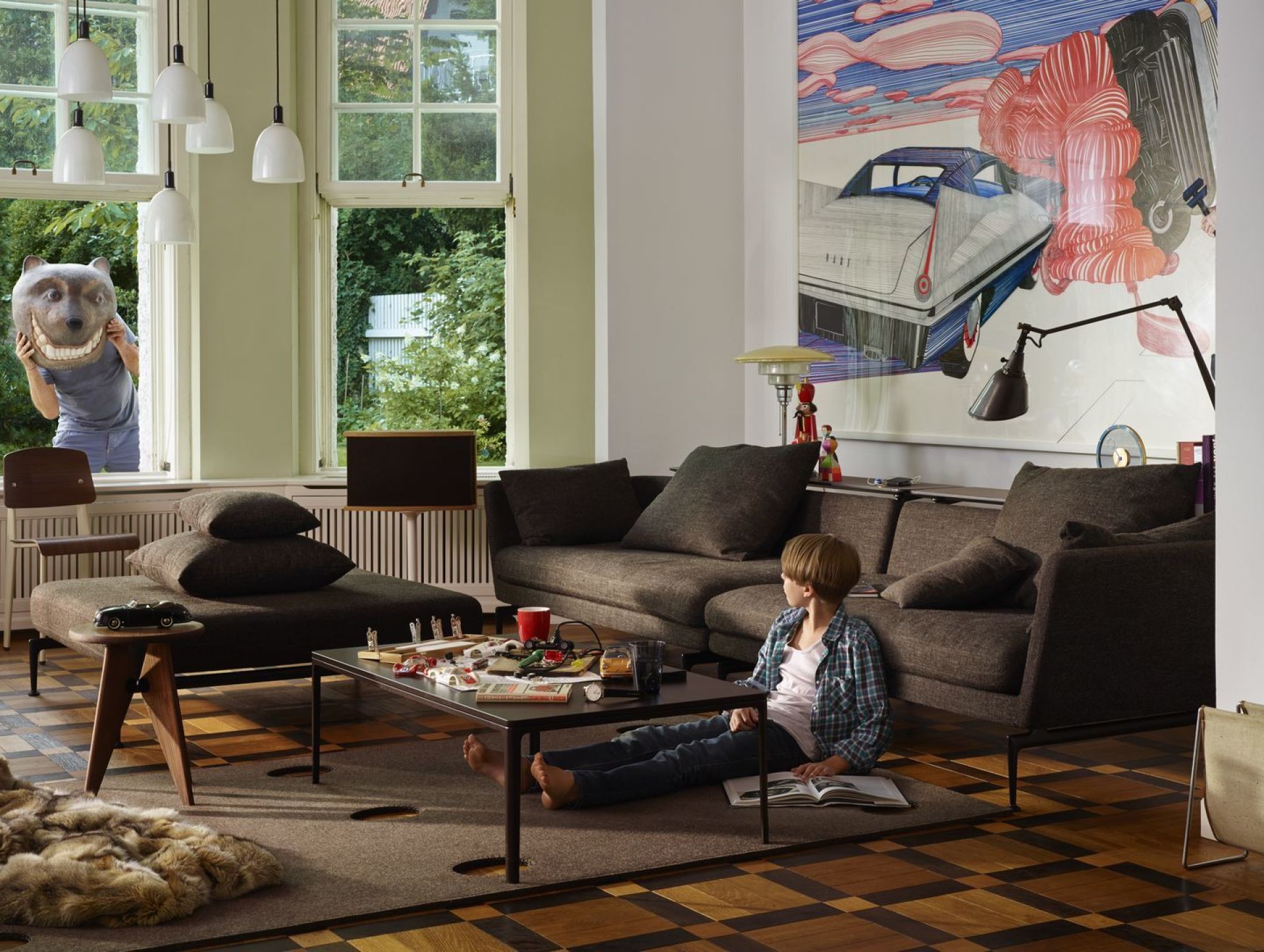 Tabouret Bois stool Vitra