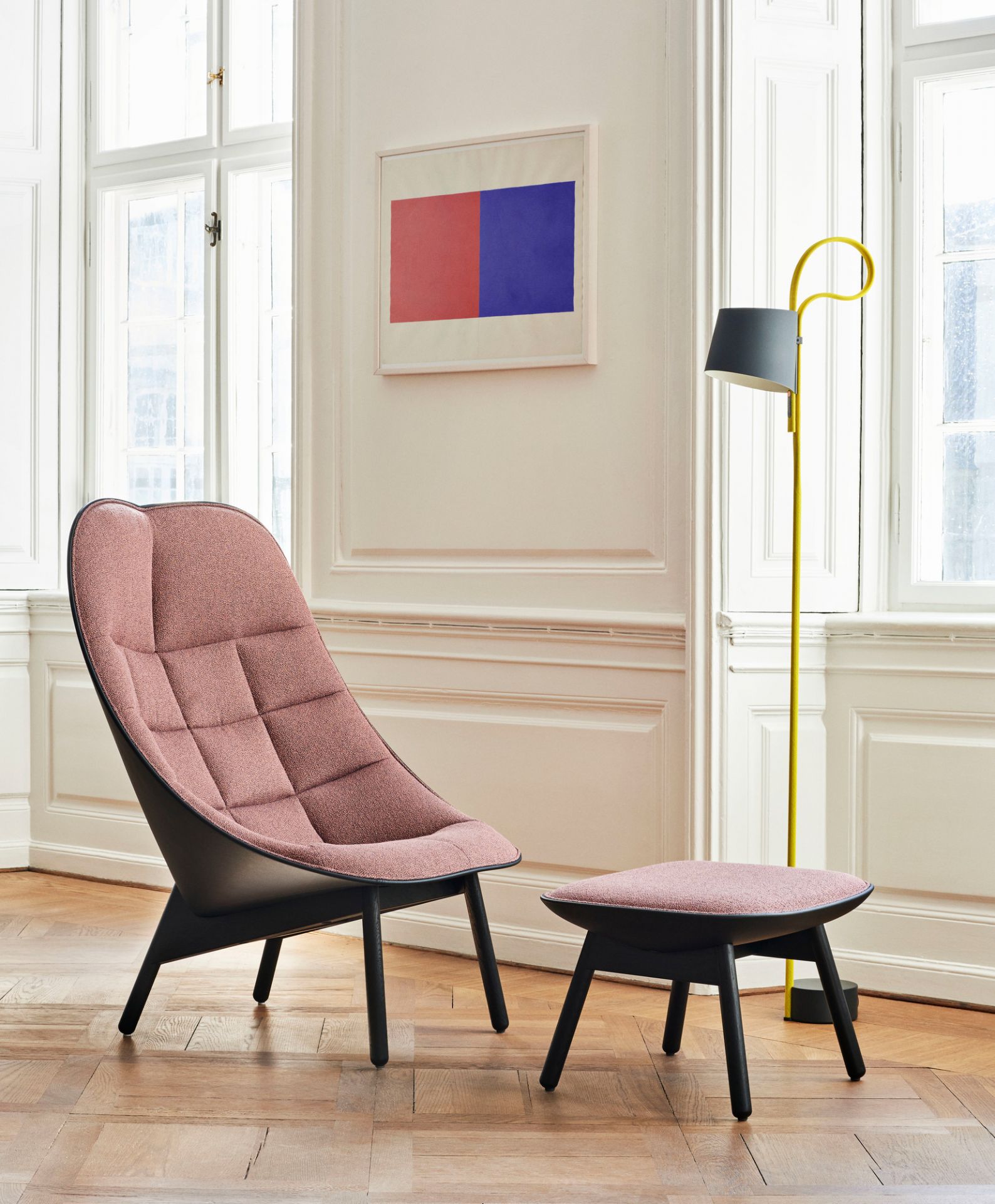 Uchiwa / Uchiwa Quilt Armchair Armchair Hay