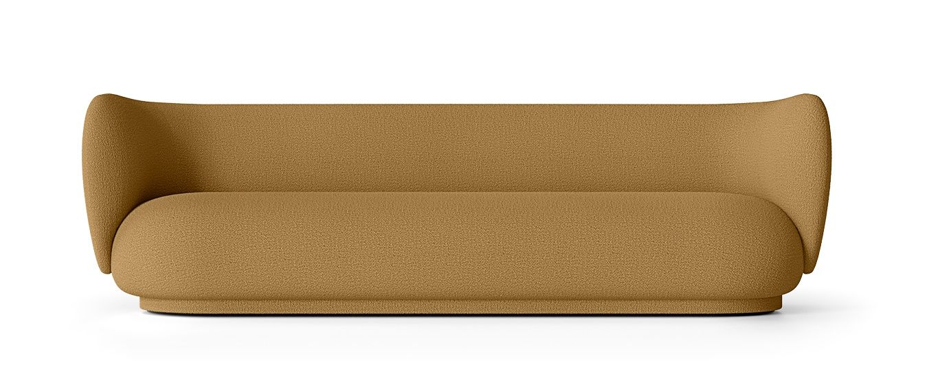 Rico Sofa 4-Seater Wool Bouclé Sugar Kelp Ferm Living