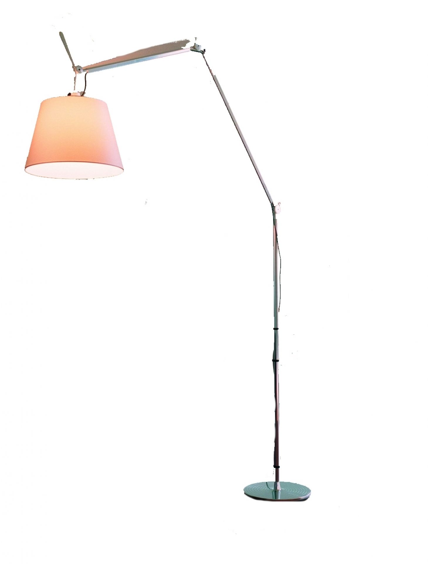 Tolomeo Mega Floor LED floor lamp base and rod aluminium (part 2 of 3) Artemide