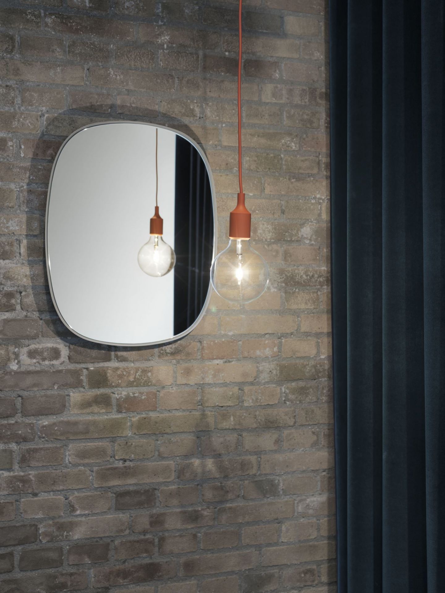 E27 LED Socket lamp Pendant light WHITE Muuto SINGLE PIECES