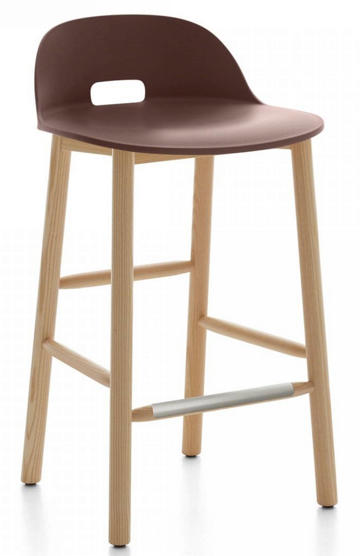 Alfi Bar Stool Low Back Emeco Green