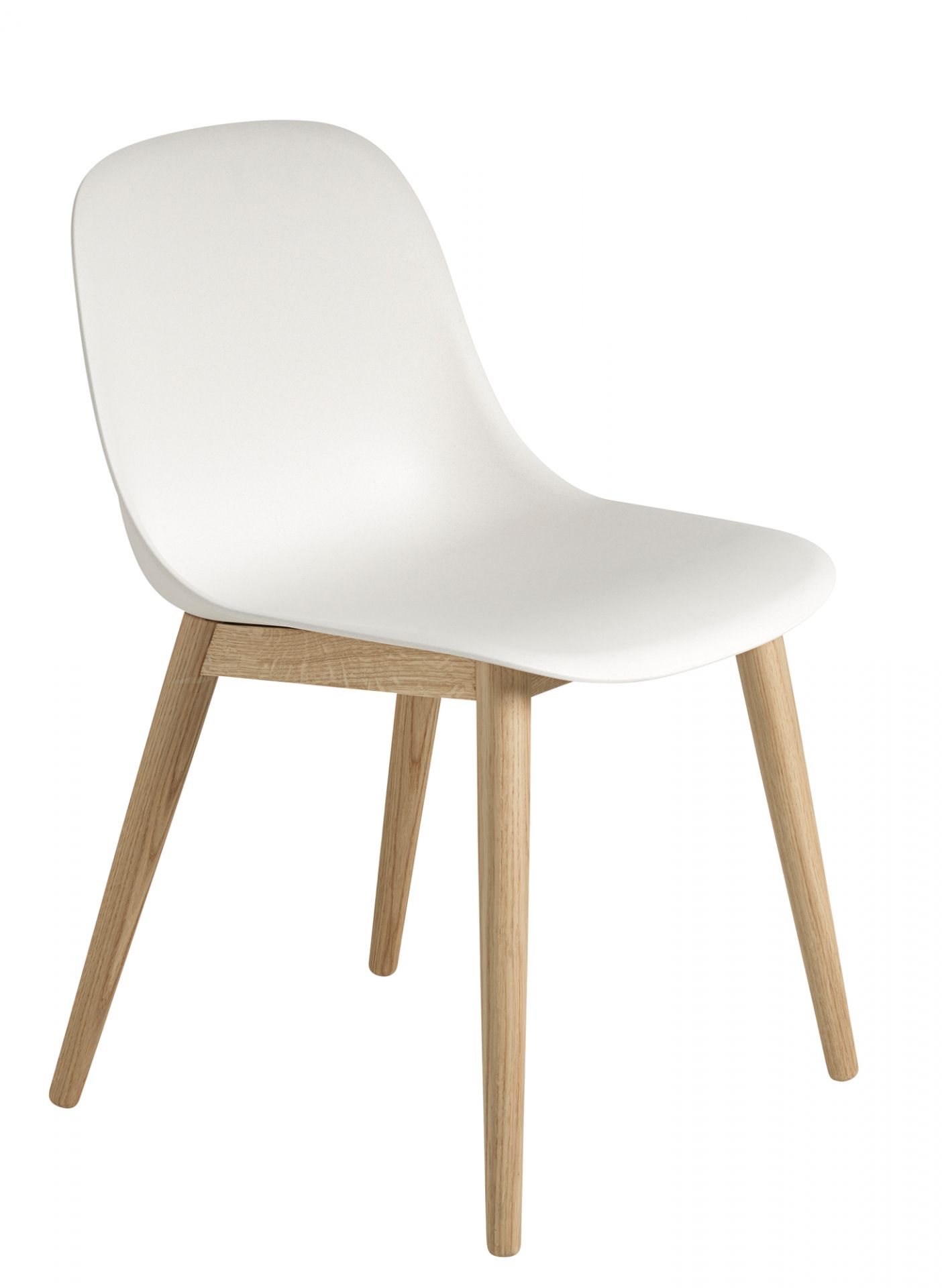 Fiber Side Chair Wood Base Chair Muuto