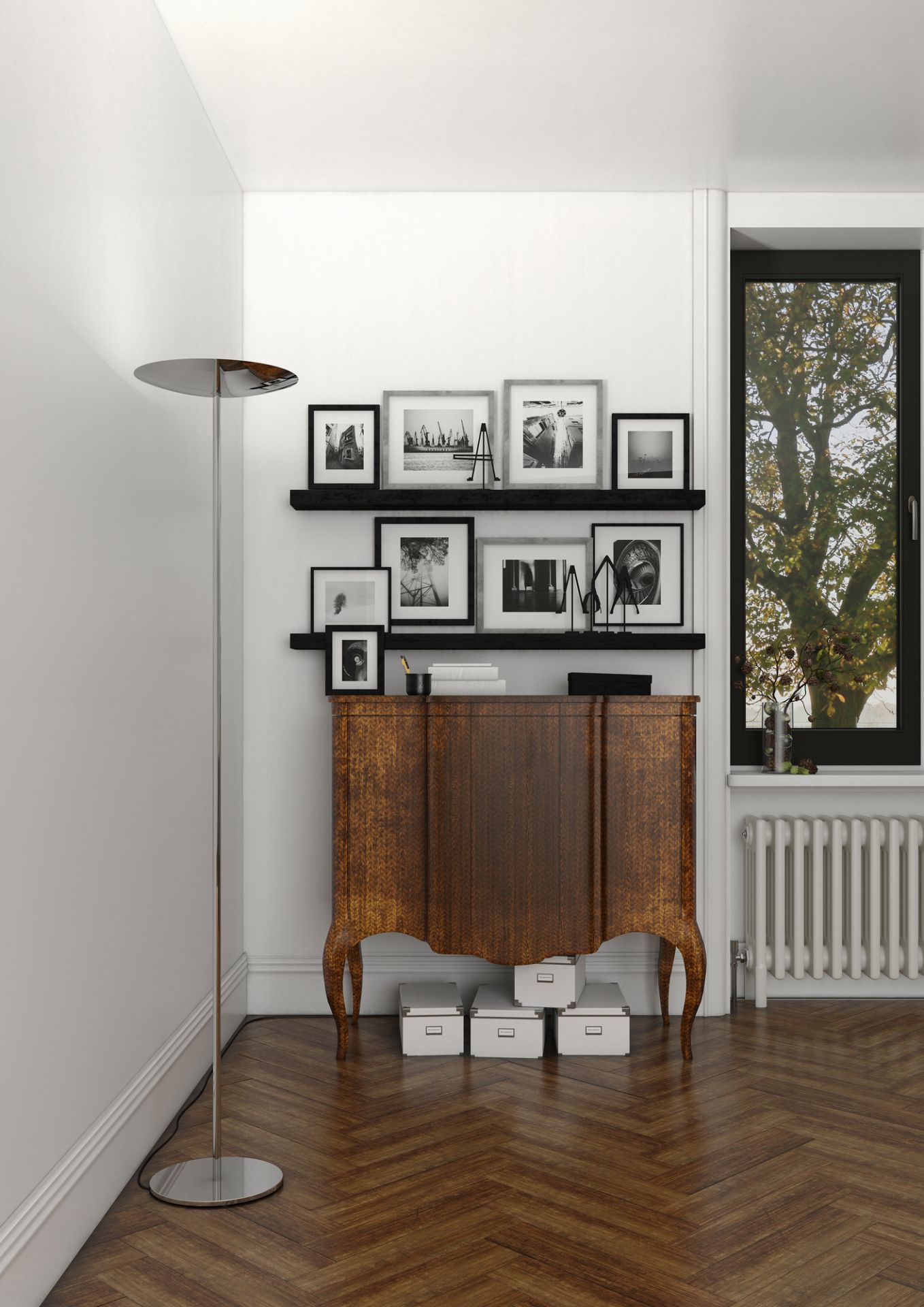 Classic LED Floor lamp Belux Black
