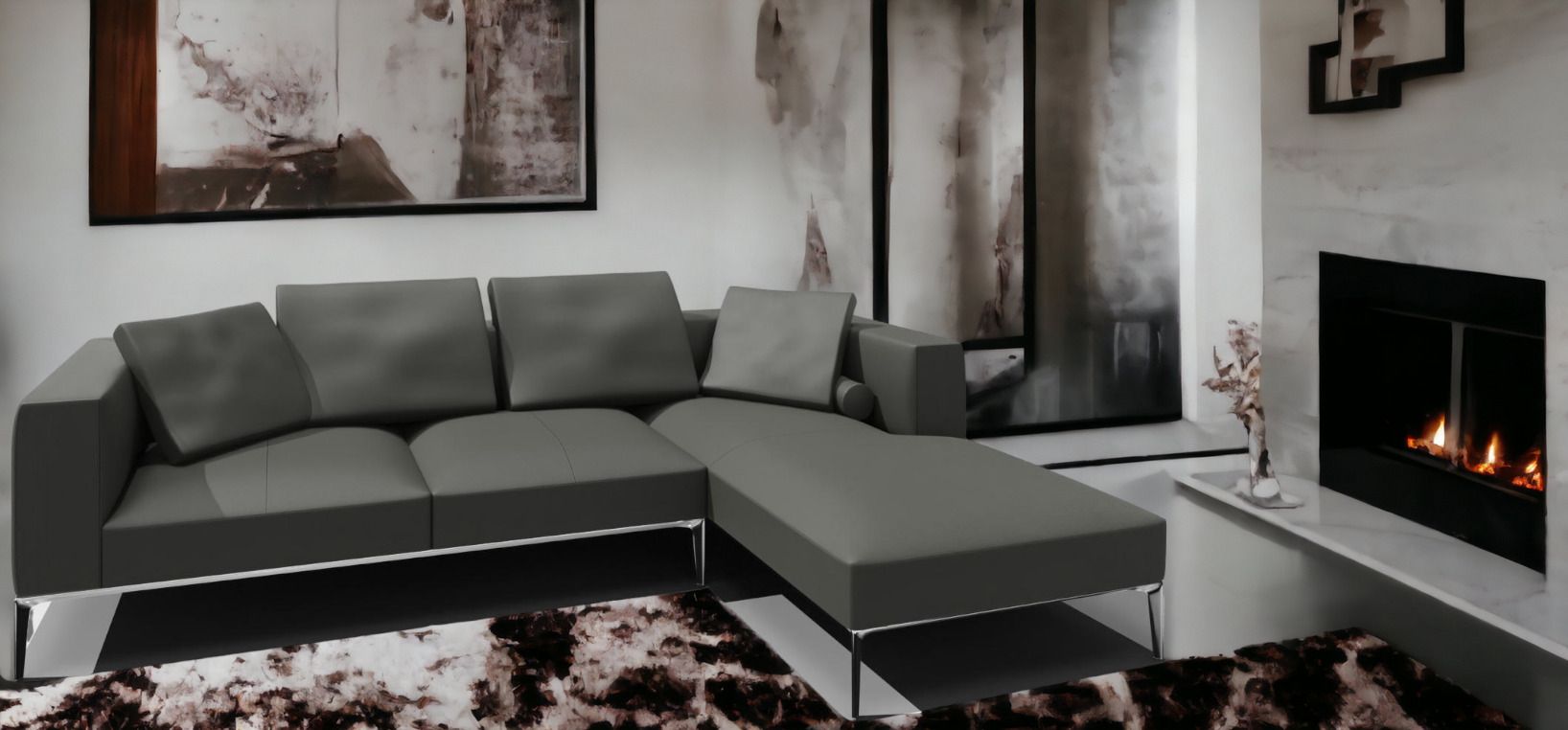 Jaan Living 3 Seater Sofa with 2 Back Cushions, 2 Comfort Cushions & 2 Comfort Castors Combi A21 Walter Knoll 