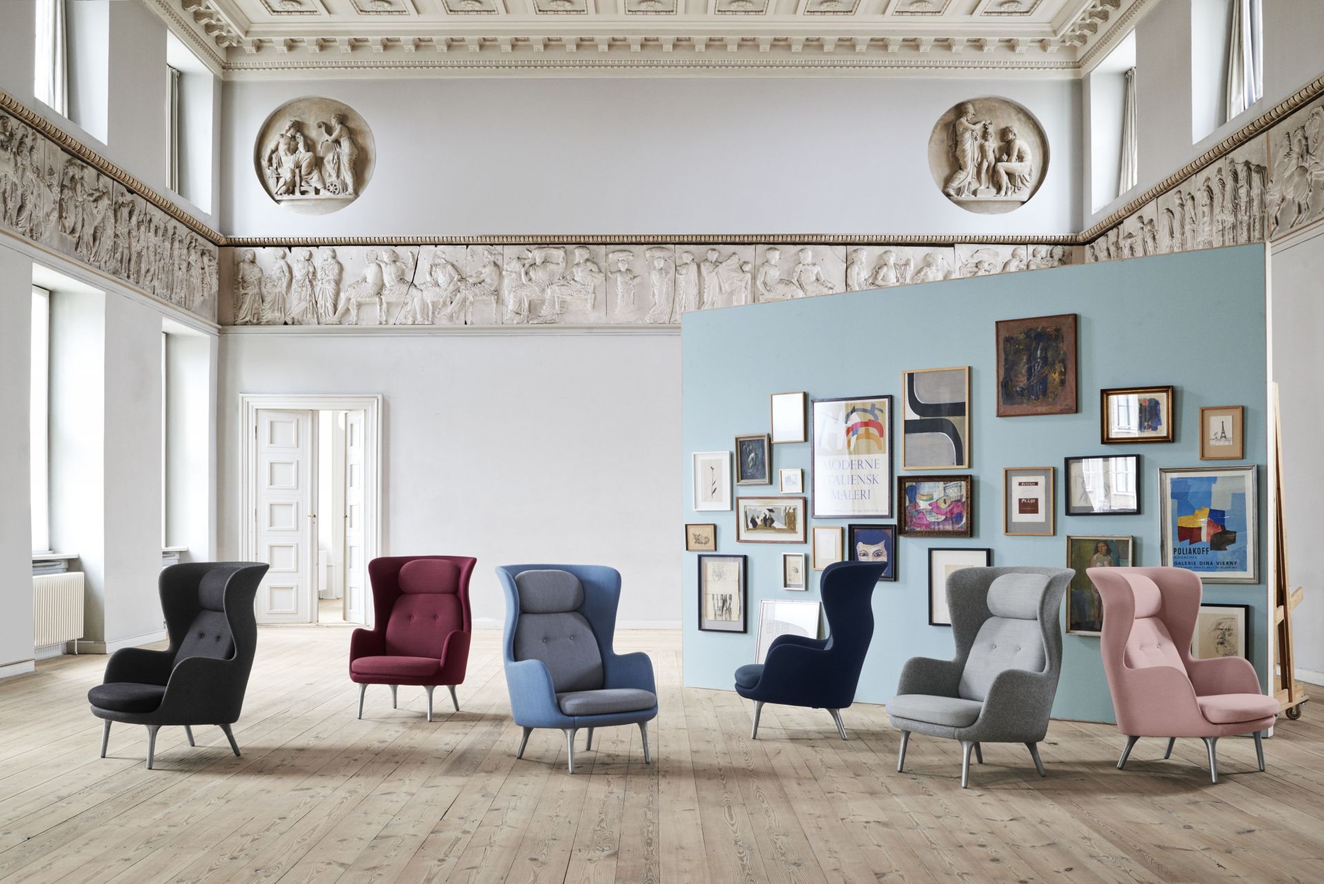 Ro Armchair Wood Fritz Hansen