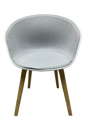About A Chair AAC22 / AAC 22 Chair Chair upholstered OAK SOFT / DIVINA MELANGE 0147 Hay MÄNGELEXEMPLAR