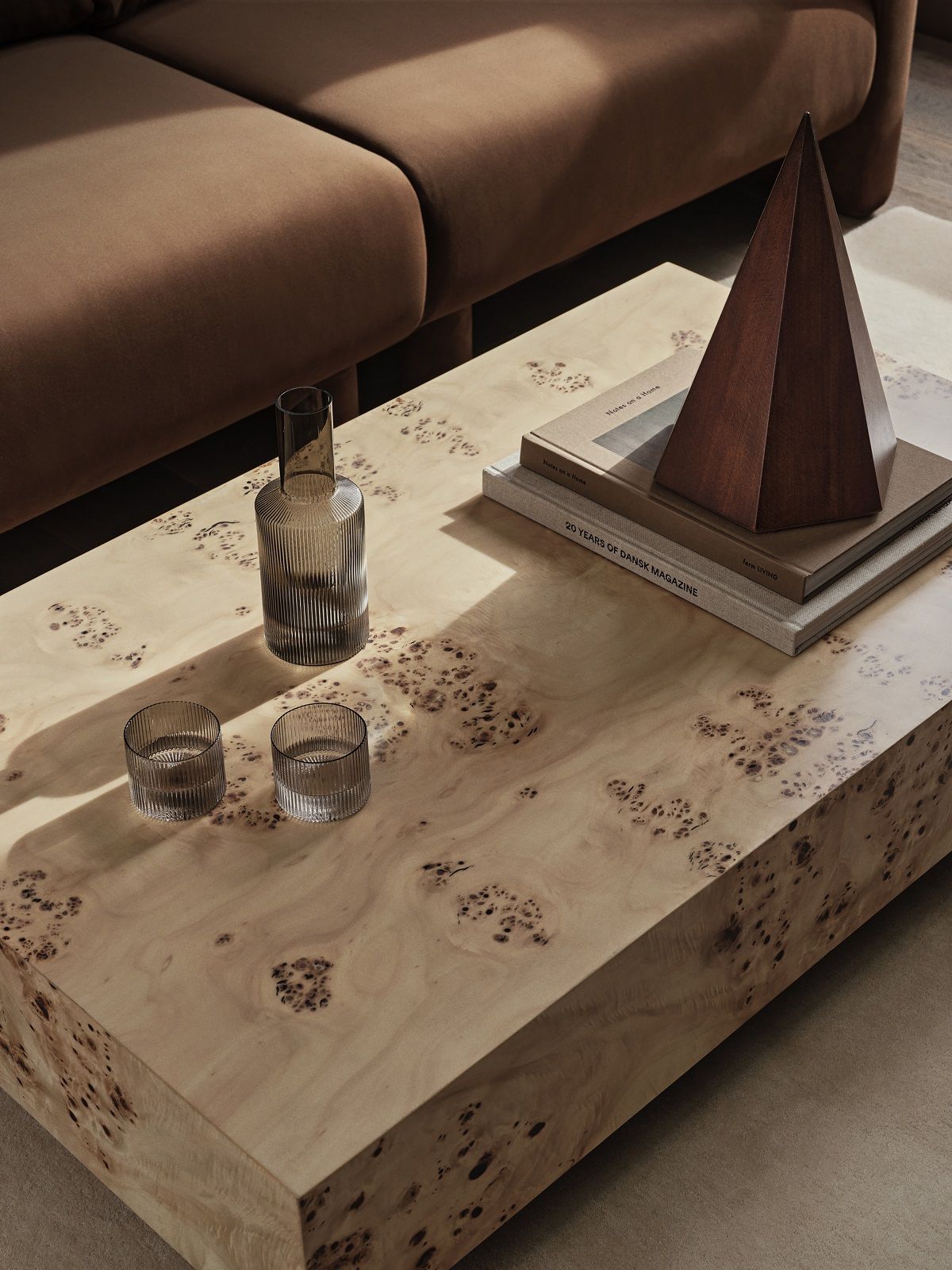 Burl Coffee Table Natural Ferm Living 