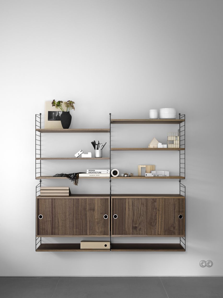 Single Piece Wall Ladder H 75 cm String Furniture  