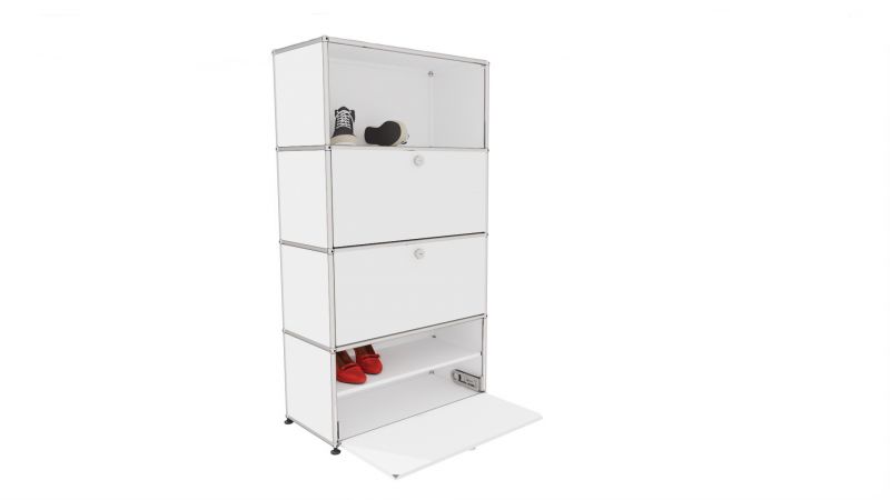 USM Haller shoe cabinet with flap