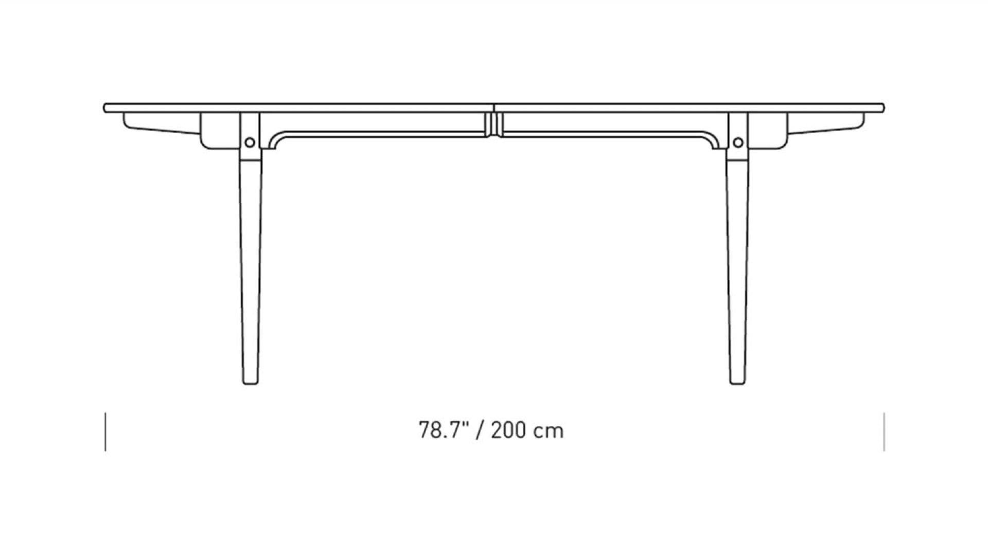 CH338I / CH339 Insert plate for oval extendable dining table Carl Hansen & Søn