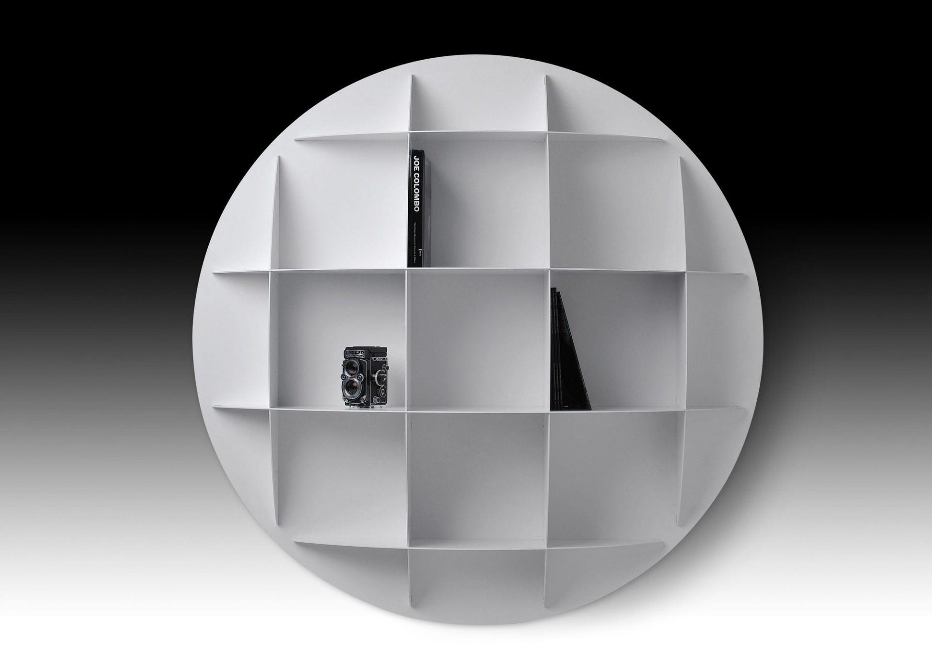 Continental AL spherical bookcase Industrie Carnovali