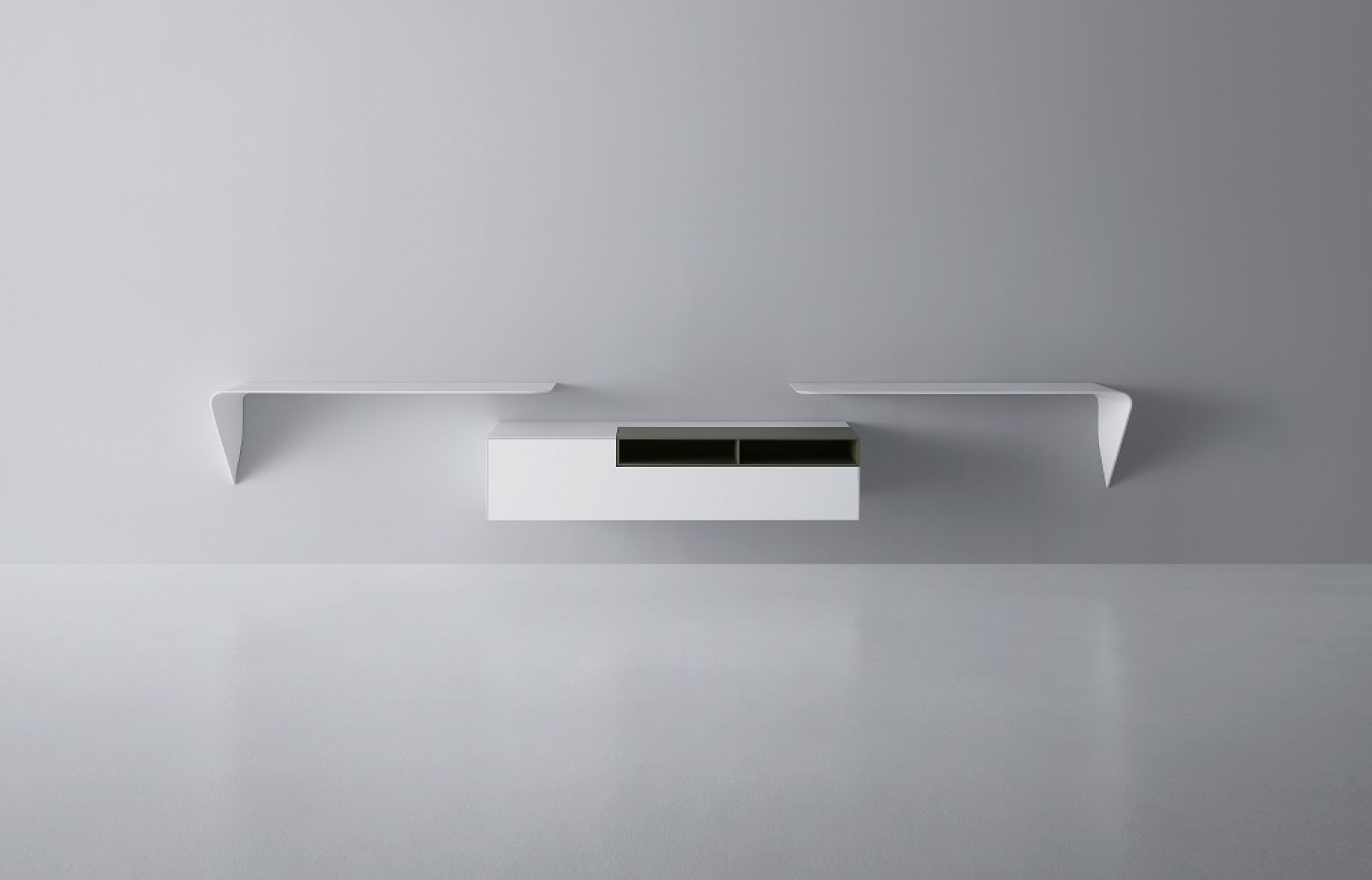 Mamba Light rack / wall bureau MDF Italia