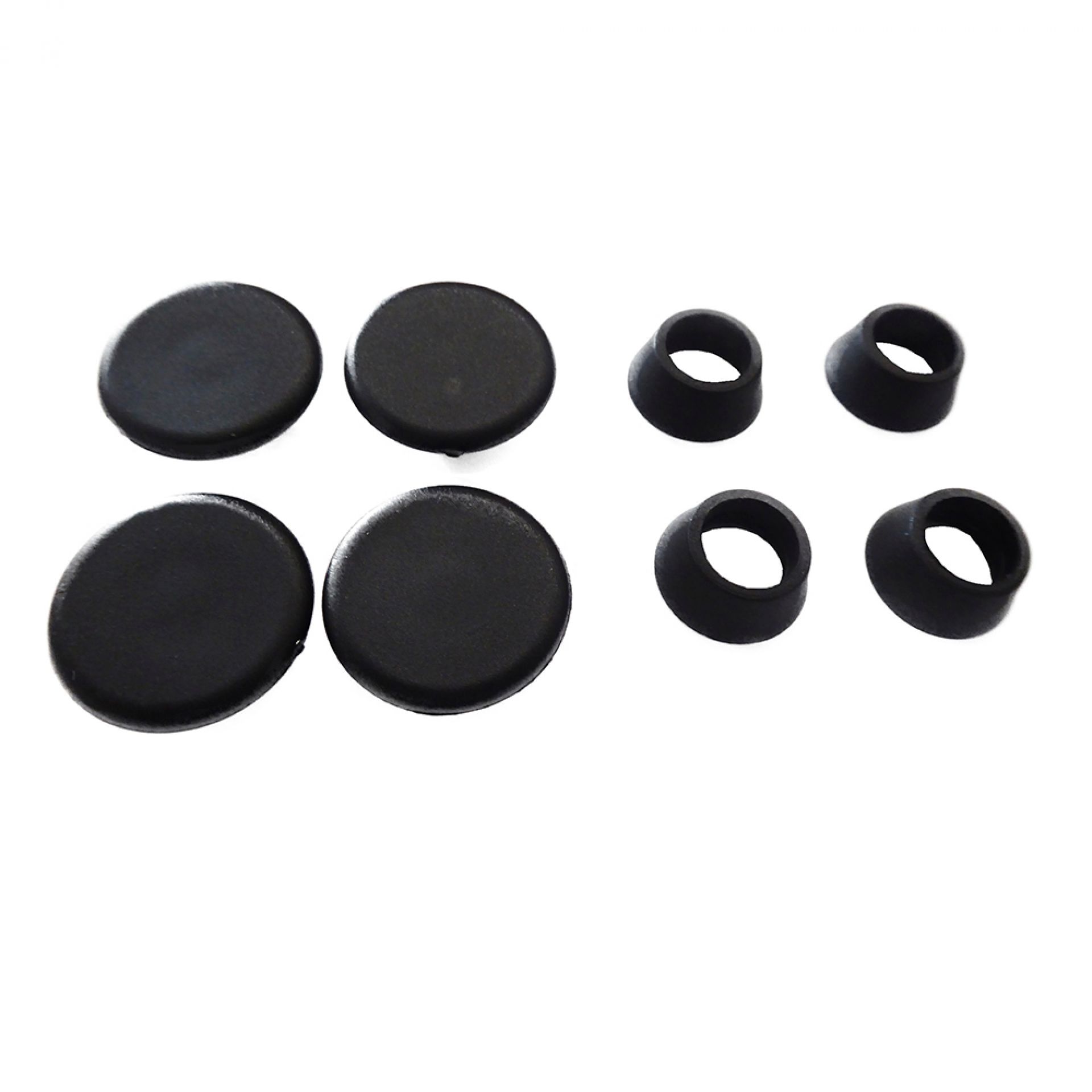 Felt slides set for Eames Plastic Chair DSR, DAR, DKR Vitra - black