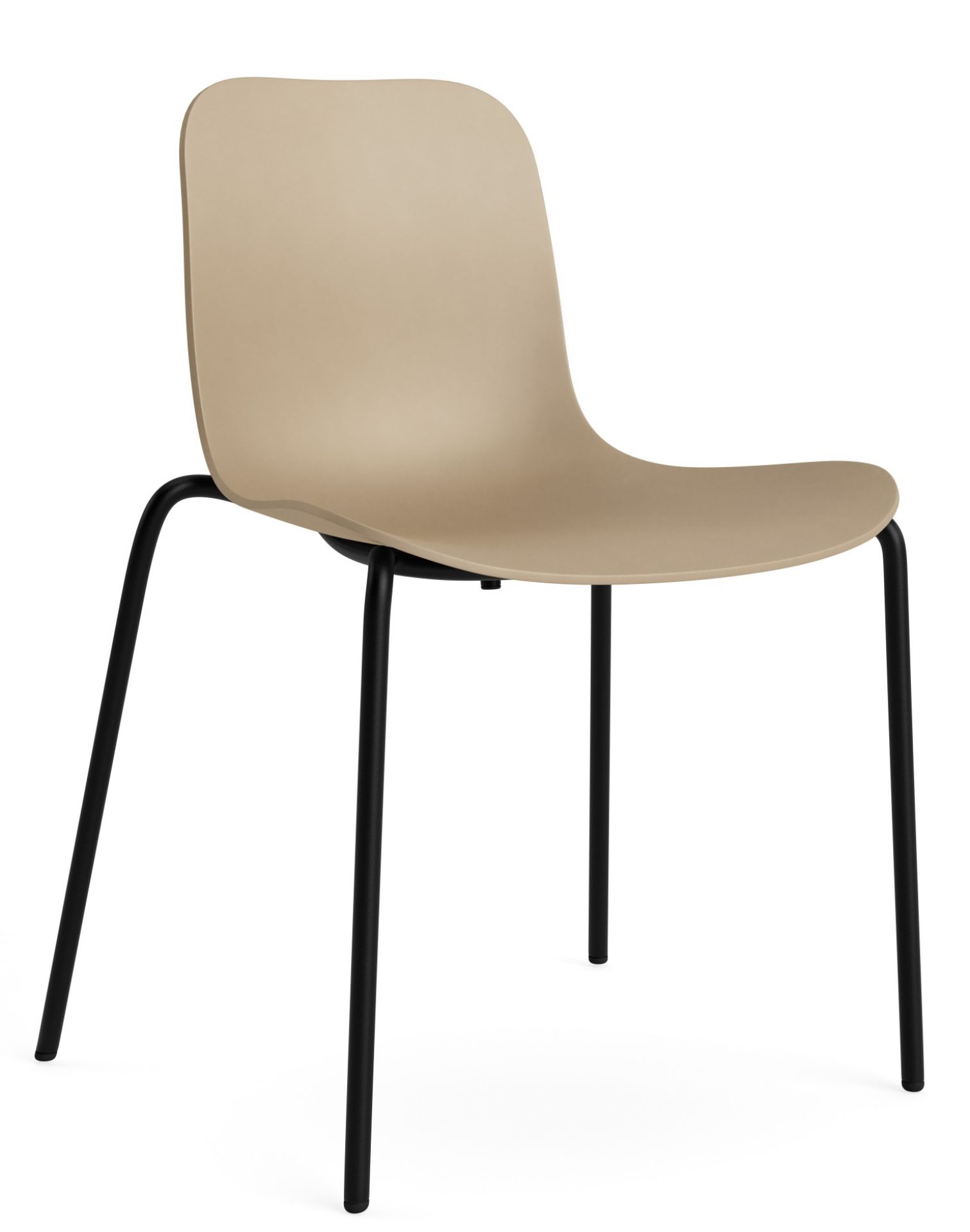 Langue Stack Chair Norr11 Black Ecru