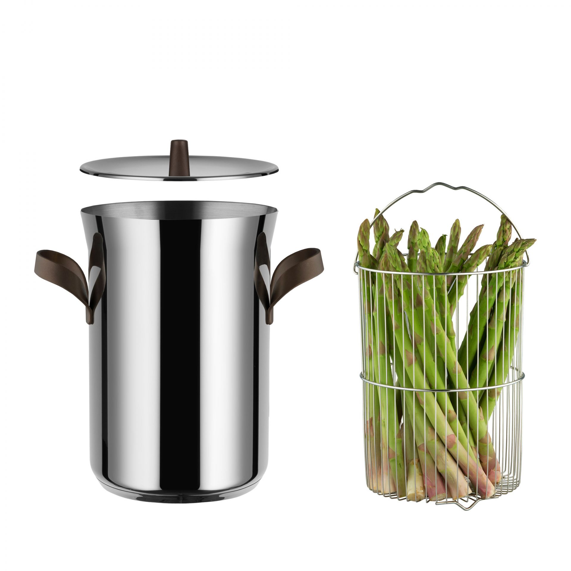 Edo Asparagus Pot with Basket and Lid Alessi