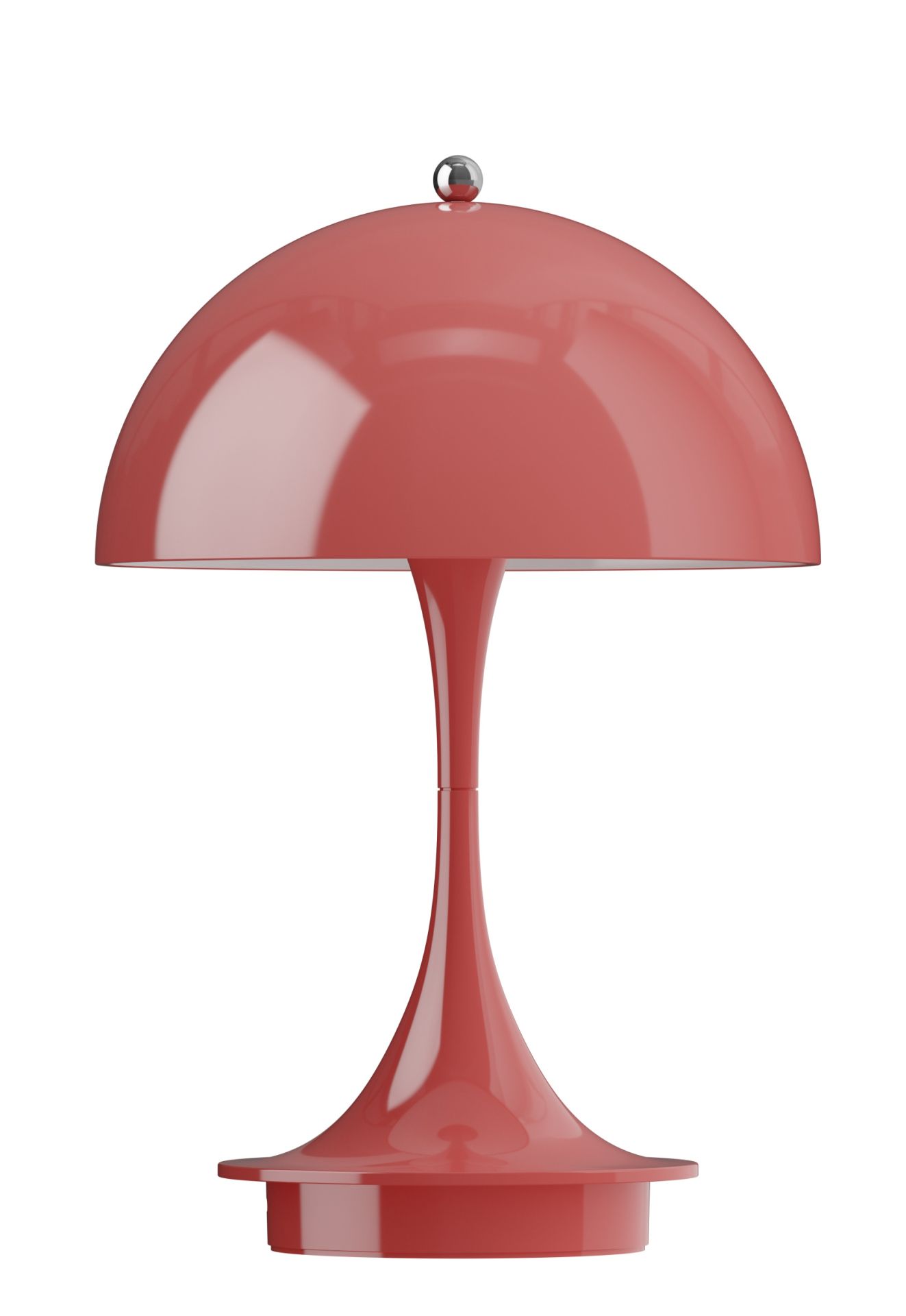 Panthella 160 Portable V3 rechargeable LED table lamp Indoor/Outdoor Louis Poulsen Opaque coral