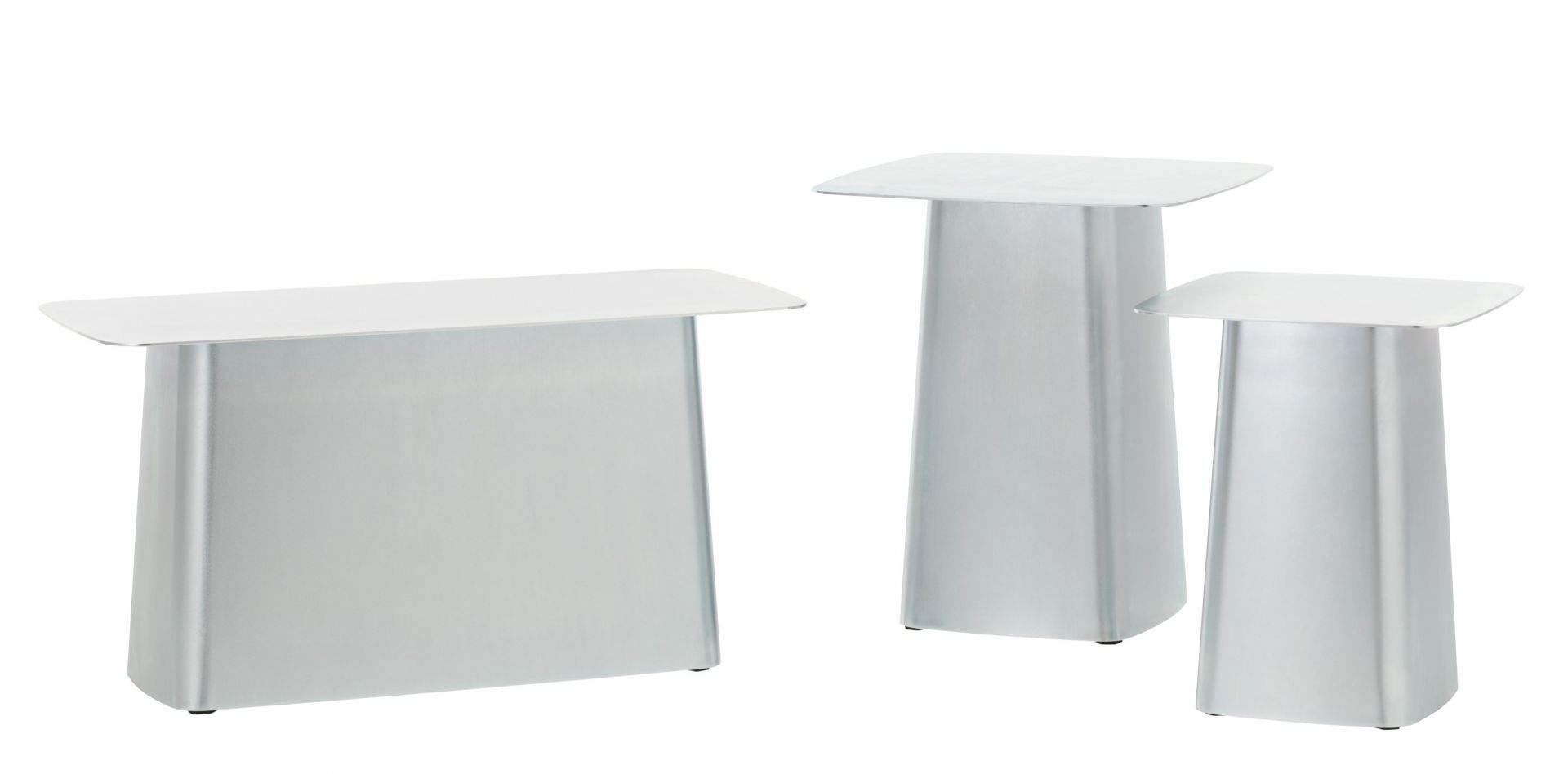 Metal Side Table Small Galvanised Outdoor Vitra