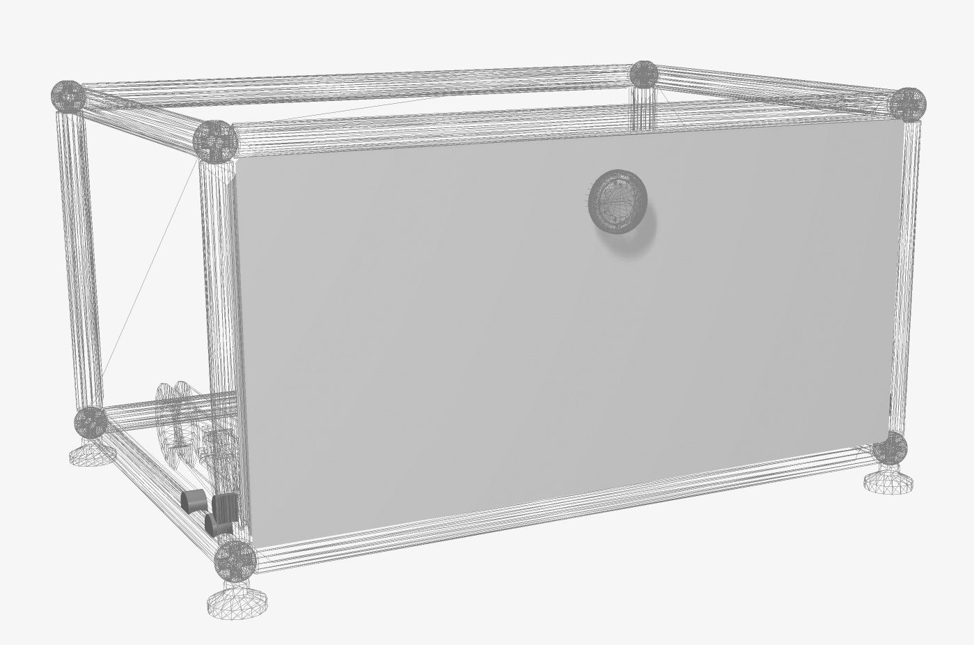 Spare part door leaf for USM Haller door 50x25 , without screws, without fittings, without handle SINGLE PIECES