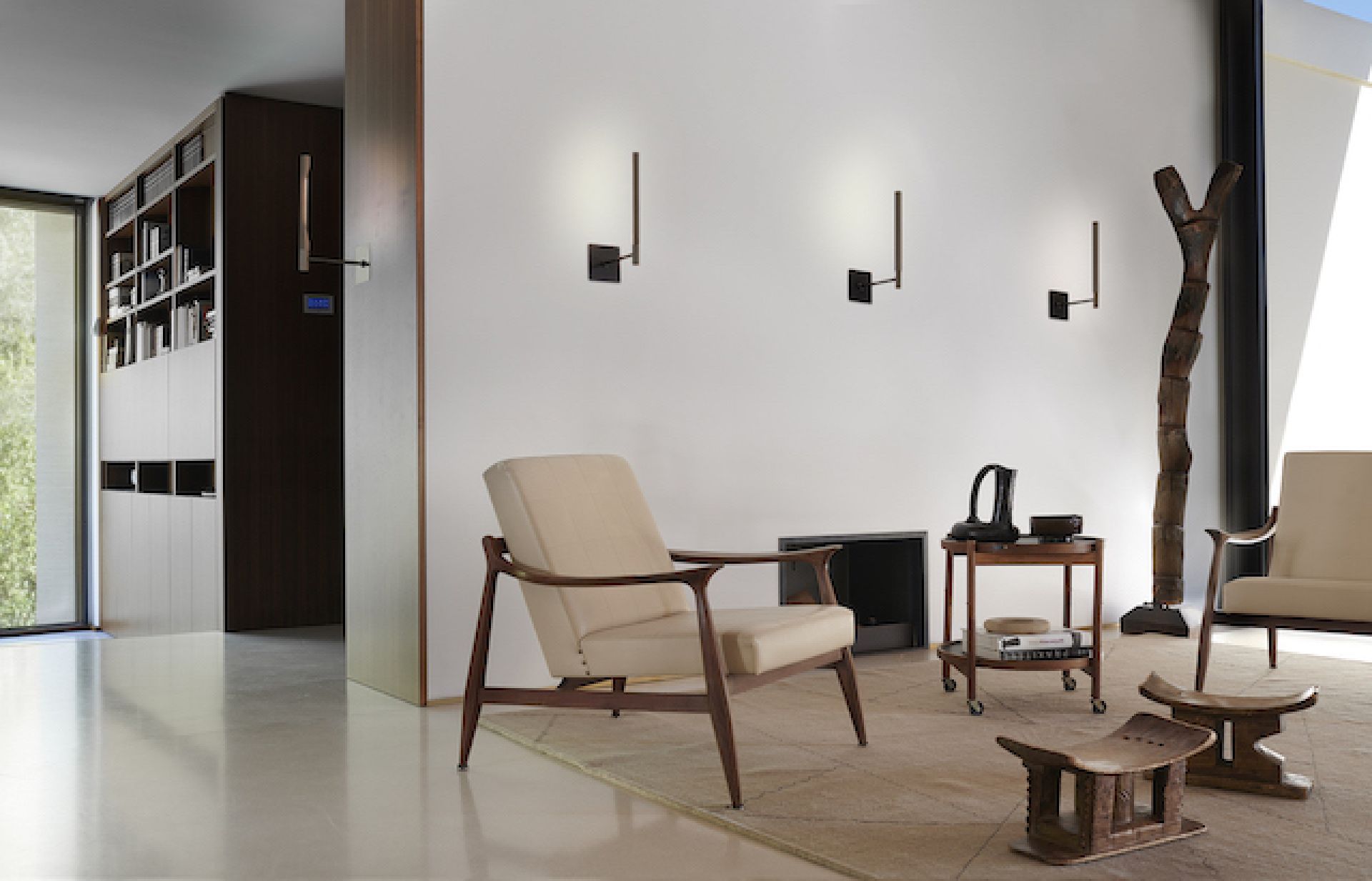 Ilo Wall- and Ceiling Lamp Bronze Satin Oluce