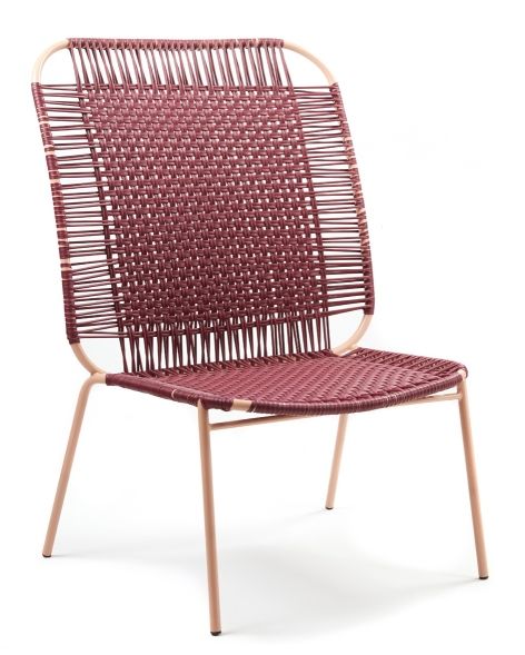 Cielo Lounge Chair High Lounge Chair High Outdoor ames Red - Pink sand