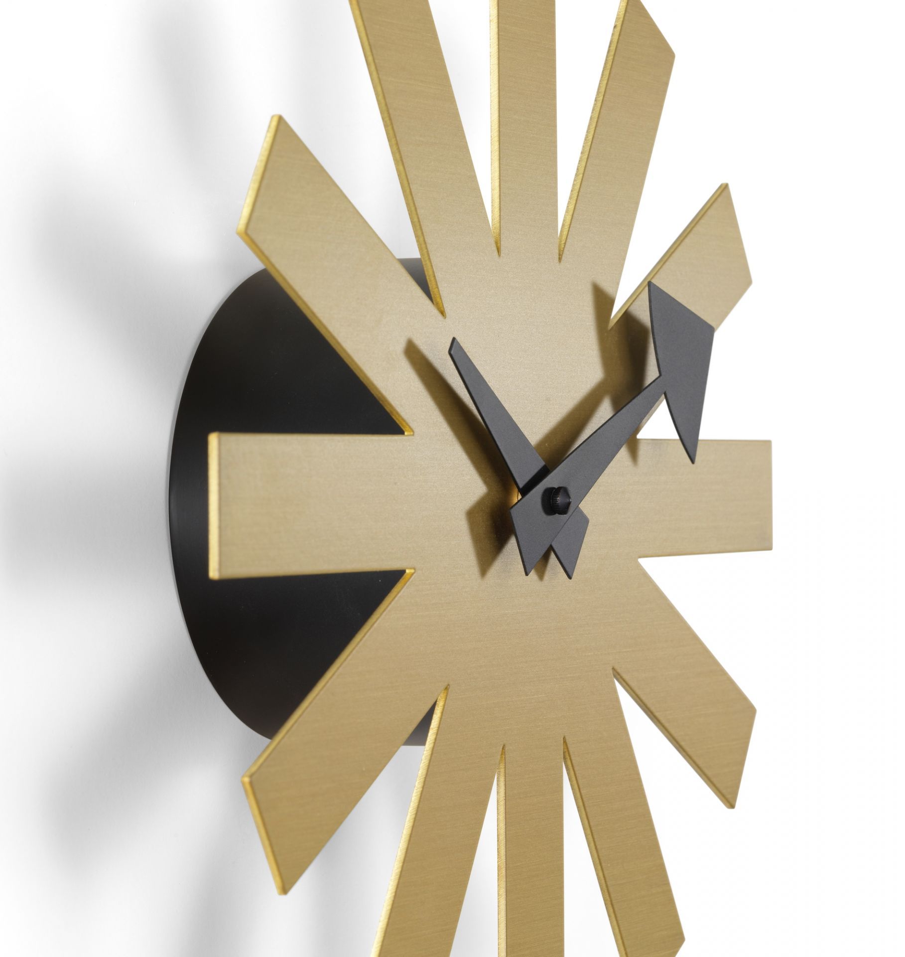 Asterisk Brass Wall Clock Vitra