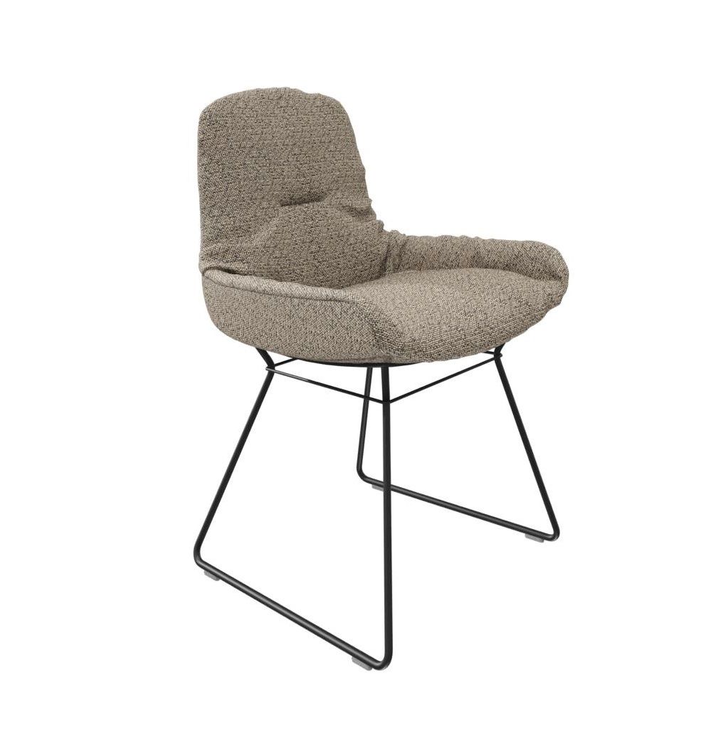 Leya chair low armrest fabric Safire Freifrau Manufaktur PREFERENCE COMBINATION