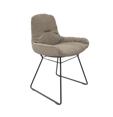 Leya chair low armrest fabric Safire Freifrau Manufaktur PREFERENCE COMBINATION