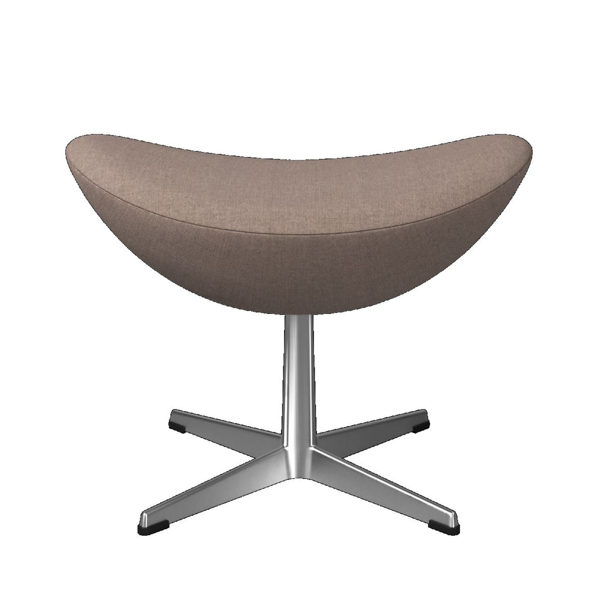Egg Chair with Stool Re-wool Textile Fabric Beige/Nature Fritz Hansen 