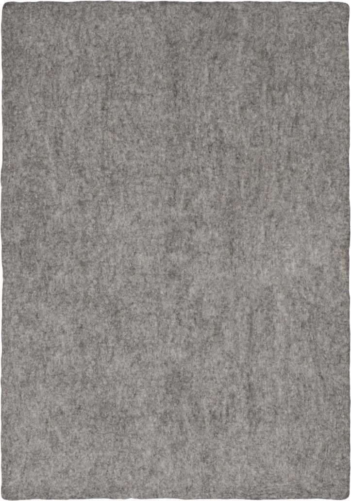 Mono Rectangular Felt Rug 180 x 260 cm myfelt Carl (mottled grey)