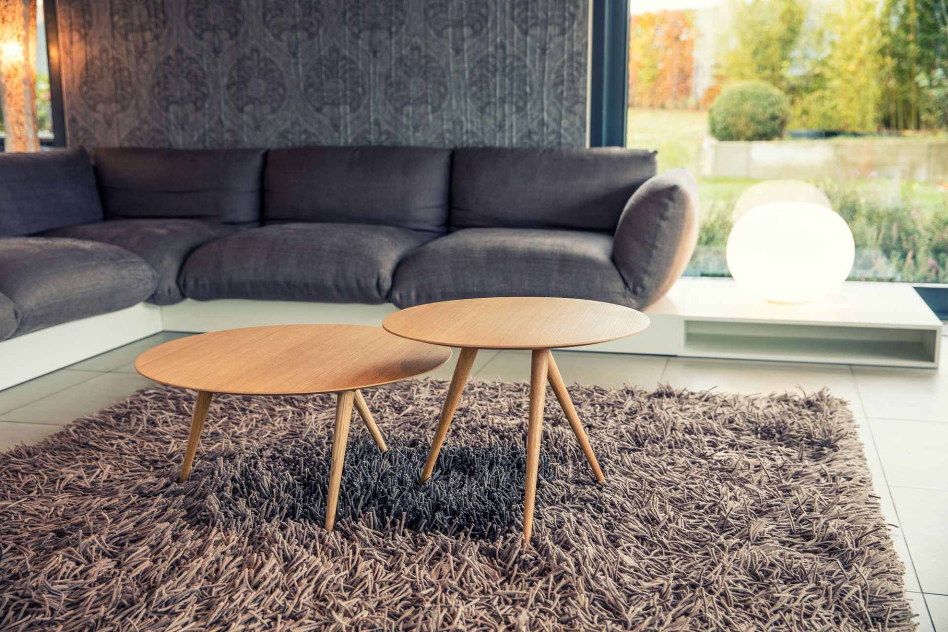 Turn low side table natural oak Maigrau